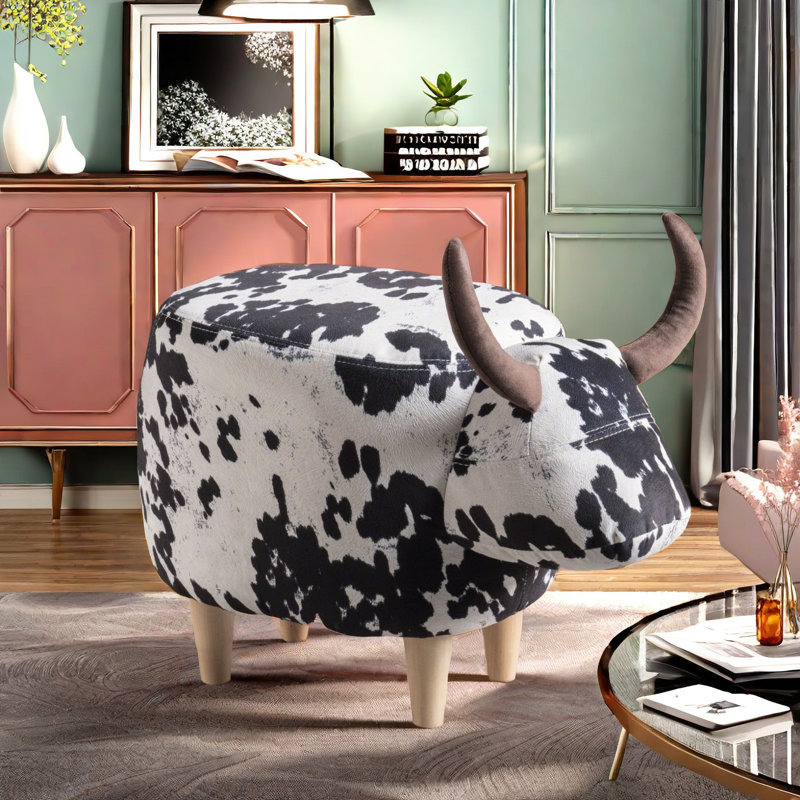 Wayfair cow ottoman discount